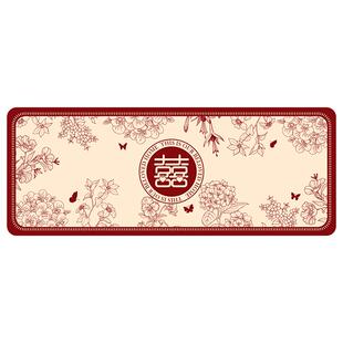 轻奢高级感红色结婚沙发垫套喜庆婚庆布置坐垫子四季通用盖布盖巾