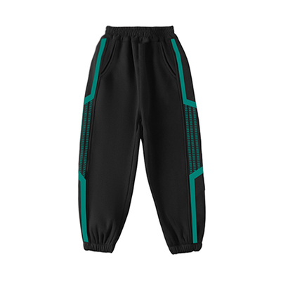 男童加绒保暖束脚运动长裤秋冬