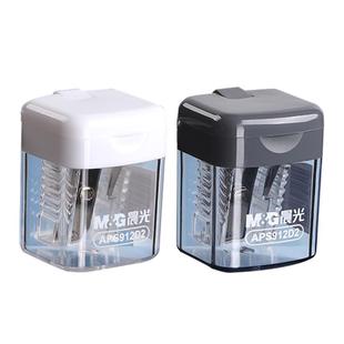 晨光儿童卷笔刀小学生专用幼儿园小型便携手动大口径粗三角铅笔削笔刀彩铅转笔刀素描削笔器铅笔芯铅笔刀文具