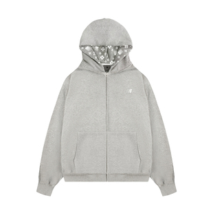 FDR 巨好看美式印花开衫连帽卫衣外套女款春季情侣潮牌拉链上衣男