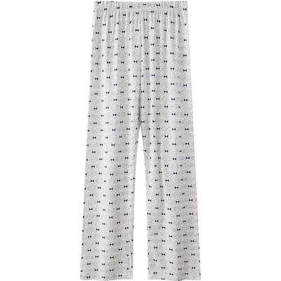 AB男士纯棉薄款透气夏季家居睡裤