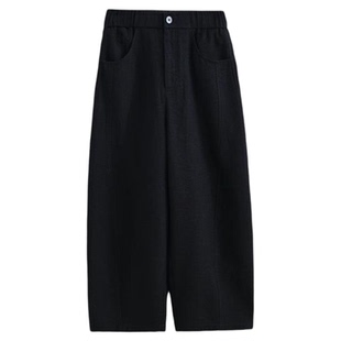 ltyp旅途原品 新店专享五折NO.256 羊毛混纺松紧腰阔腿休闲裤女春