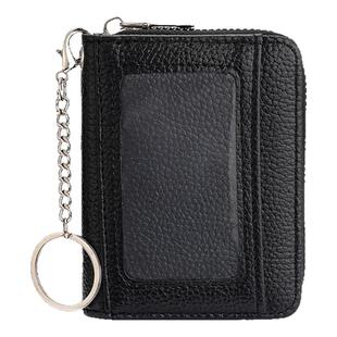 皮质商务小巧镜窗时尚证件收纳大容量驾驶证零钱包多卡位风琴卡包