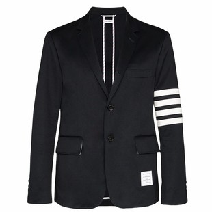 THOM BROWNE 男士经典四条纹棉质西装西服外套