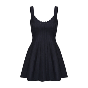 小葵【超绝塑形感!!】冰丝针织气质吊带收腰连衣裙短裙赫本风神裙