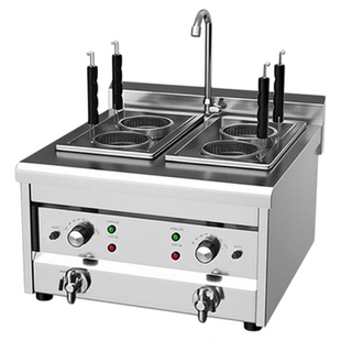 魅厨台式煮面炉商用麻辣烫锅电热汤粉炉多功能双头四头六头煮粉机