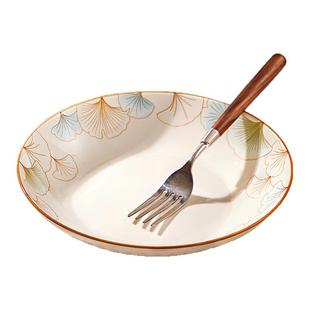 墨色陶瓷米饭碗家用2025新款吃饭碗汤碗面条碗鱼盘好看的盘子餐具