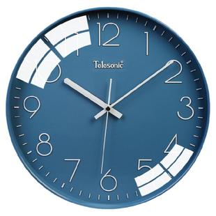 天王星钟表挂钟客厅2025新款现代简约时钟静音表挂墙石英钟免打孔