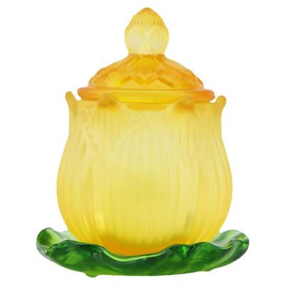 琉璃莲花水杯佛前观音供佛杯