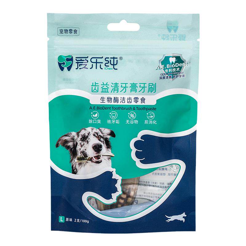 iChew爱乐纯洁牙棒 牙刷狗狗磨牙棒 洁齿骨 犬用咬胶幼犬训练奖励