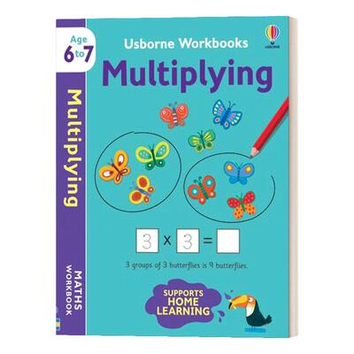 Usborne Workbooks Multiplying 6-7 尤斯伯恩乘法练习册6-7岁 英文原版