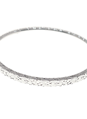 足银9999碎冰冰碎银子手镯女