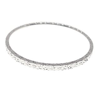 碎冰冰银手镯 足银9999实心纯银手镯女碎银子银手镯闺蜜女友礼物