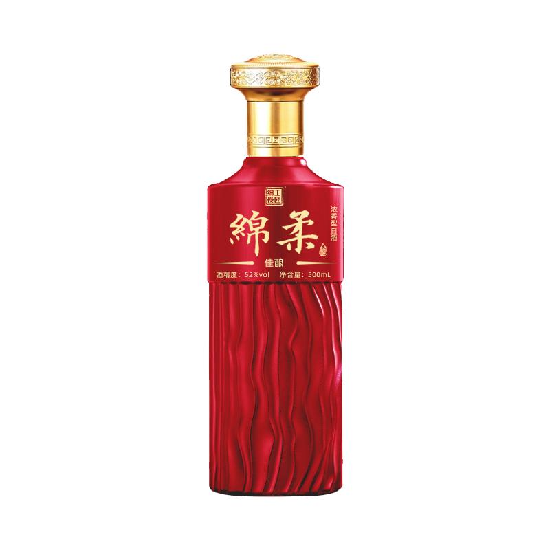 细工慢匠52度绵柔佳酿浓香型白酒光瓶纯粮酒国标优级500ml*6瓶1箱