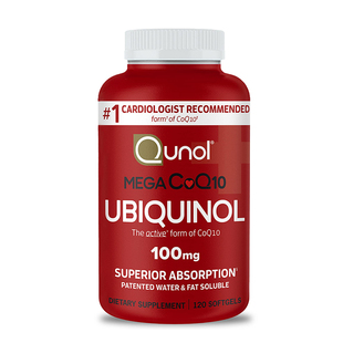 美国直邮/现货Qunol CoQ10辅酶q10泛醇还原型好吸收心脏血压120粒