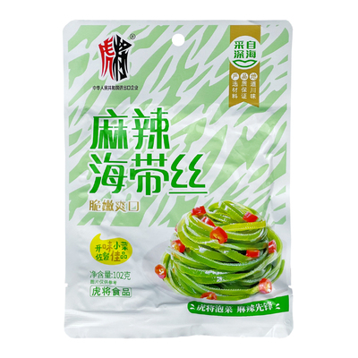虎将麻辣海带丝开袋即食海味小菜