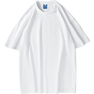 MANNSTU 日系街头潮流基础宽松短袖T恤女 中性风BF简约打底体恤男