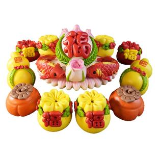 盖盖有口福非遗传统手工胶东花饽饽花样馒头花馍寿桃祝寿面食礼盒