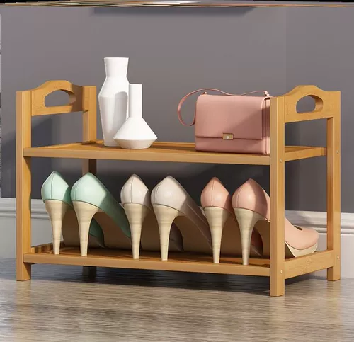 Общежитие узкие шесть слоев двух этажей и двух этажей, бамбуковая входная стойка Узкая стойка для обуви для хранения шкаф