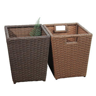 五星级酒店民宿专用卫生巾浴巾毛巾筐藤编收纳筐脏衣服篮子框篓子