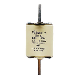 飞灵快速熔断器NGTC2-aR400A 400V 100KA 315 350A熔芯上海电器厂