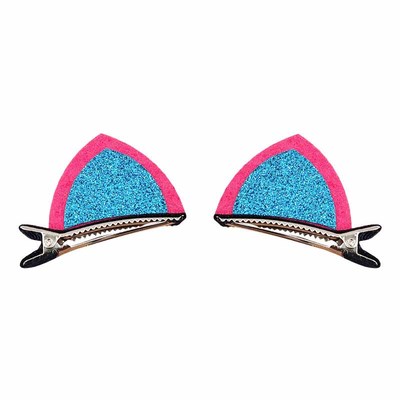 儿童发夹韩版公主猫咪耳朵嘴边夹