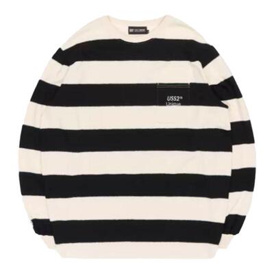 USS2雪卫衣圆领长款套头打底衫