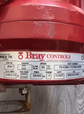 议价Bray  Actuator Model 70-C061-113Db-536适用
