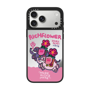 现货CASETiFY有钱花RICH FLOWER双象奔富手机壳适用苹果iPhone17ProMax/Air/16/15/14/13Plus磁吸保护套潮牌