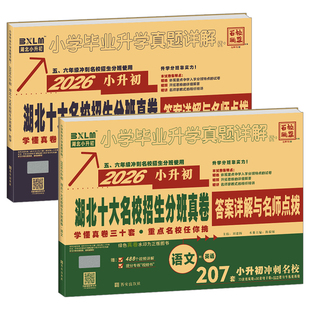 2025湖北小升初真题卷十大名校入学摸底试题精选语文数学英语武汉小学毕业升学真题详解五六年级冲刺重点学校百校联盟分班招生真卷