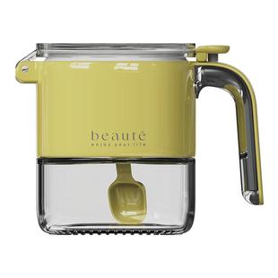 日式调料盒套装家用厨房佐料盒盐罐调味瓶罐玻璃调料瓶收纳盒糖罐