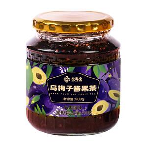 恒寿堂乌梅子酱500g桂花桑葚山楂膏冲饮泡水喝酸梅汤解渴果茶汁酱