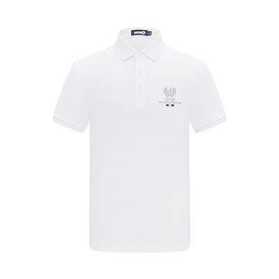 [速干]Navigare意大利小帆船夏季短袖polo衫男士黑色运动纯棉T恤