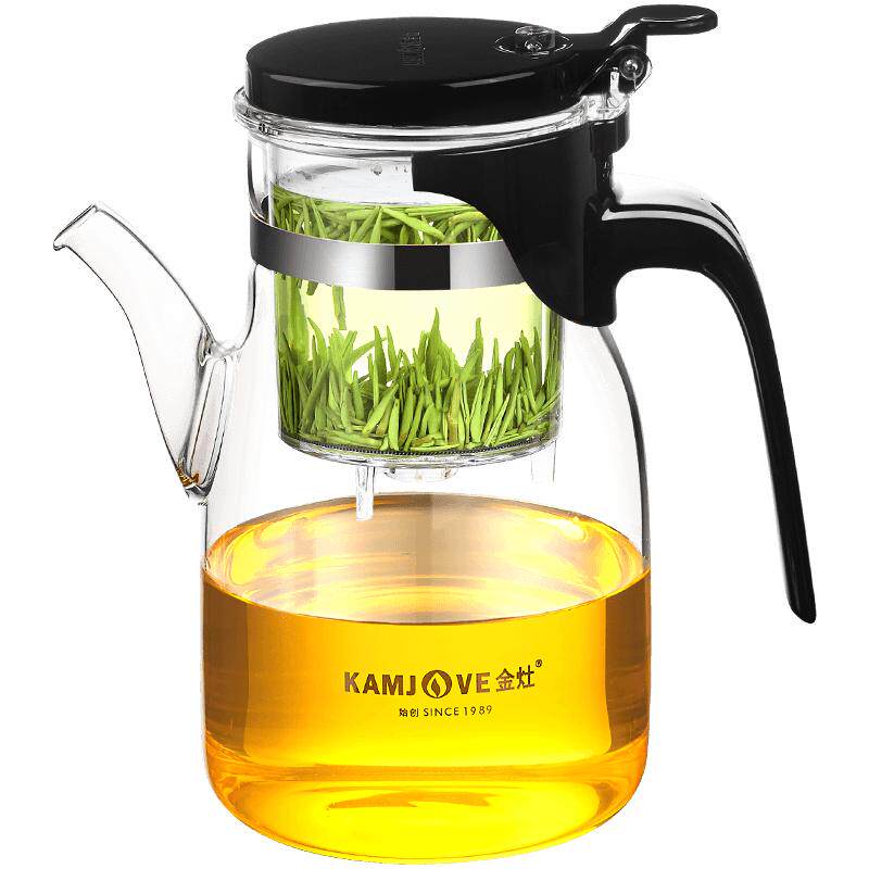 金灶k-208玻璃飘逸杯茶水分离
