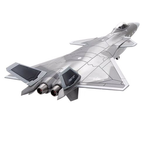 1:100 72歼20战斗机模型合金仿真军事飞机玩具珠海航展纪念品退伍