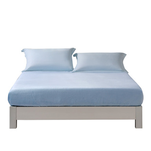 富安娜牛奶绒单件床笠加绒床垫罩子防静电法兰绒简约冬季保暖床品