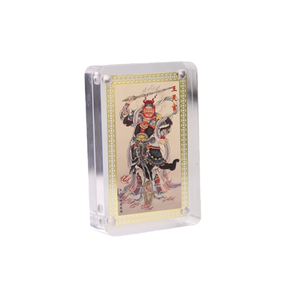 黄铜萨天师金卡摆件亚克力