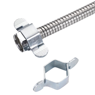 加厚可拆卸水管波纹管安装工具软管扳手六角扳手不锈钢小扳手4分