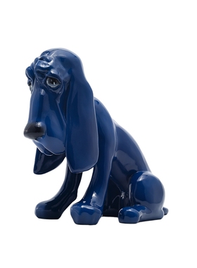 稀奇艺术风单身狗深蓝包装雕塑