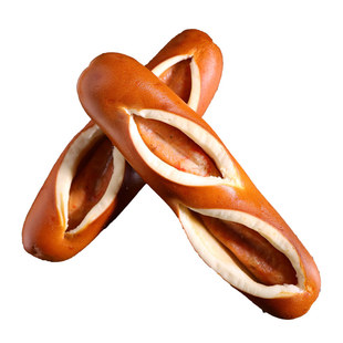 清晨里 小龙虾肉肠碱水棒德国普雷结无糖面包糕点西式零食硬欧包