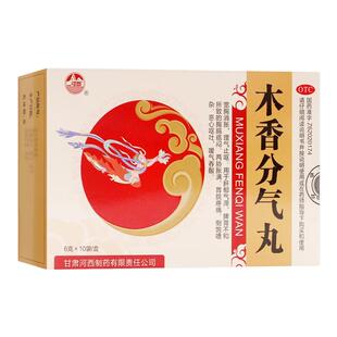 河西 木香分气丸 6g*10袋/盒 宽胸消胀理气止呕用于肝郁气滞