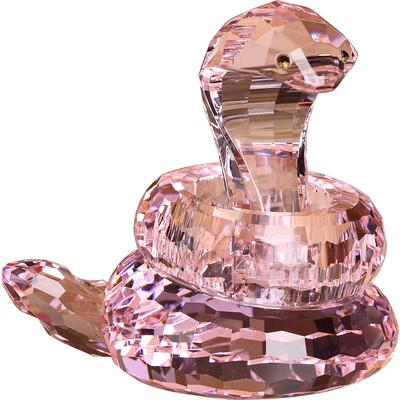 十二生肖动物装饰水晶蛇摆件