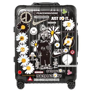 大张权志龙小雏菊联名行李箱旅行箱贴纸个性潮牌滑板机车冰箱门贴