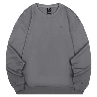 安踏卫衣男款2025秋冬新款圆领宽松长袖T恤官方正品休闲运动上衣