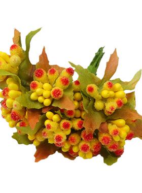 diy黄色手工发簪耳饰品花芯