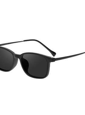 超轻小黑框小脸偏光近视墨镜男款