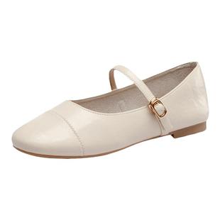 星期六百搭平底浅口单鞋女2025年夏季新款复古时尚尖头简约鞋