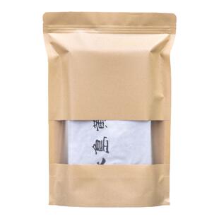 普洱半斤茶砖包装袋开窗牛皮纸防潮茶叶密封袋子黑茶一公斤自封袋