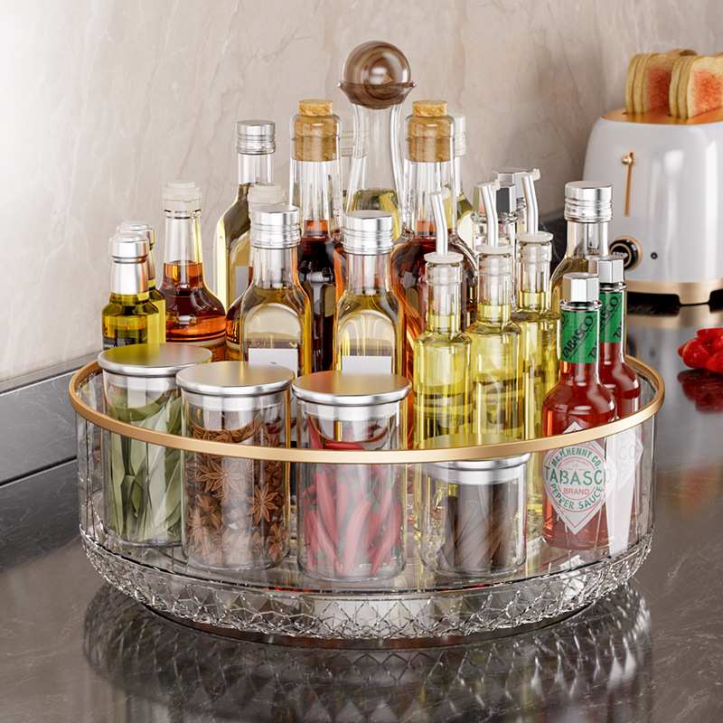 调料置物架厨房旋转收纳用品台面家用各种多功能大全调味料神器