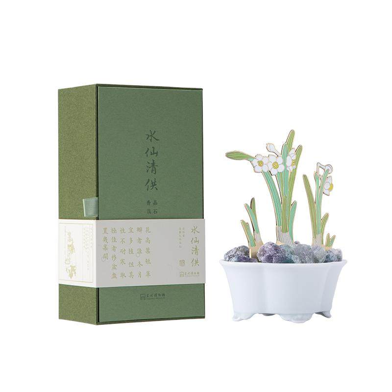 苏州博物馆水仙清供香氛摆件